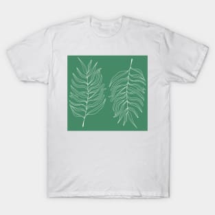 Tropical Leaves Pattern T-Shirt